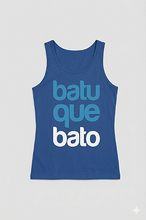 Regata Feminina Letras Azul