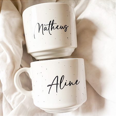 Xícara Personalizada com Nome 180ml – Presente para Padrinhos, Madrinhas, Pastor, Pastora, Casamento