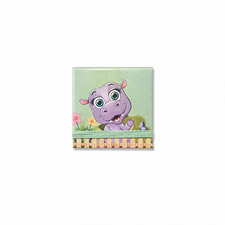 Bloco 8x8cm - Hipopótamo 01