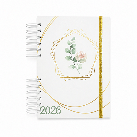 Agenda Permanente - Minimalista Floral 01