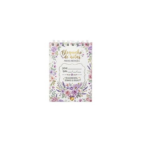 Bloco A6 (11x15,5cm) - Floral 01
