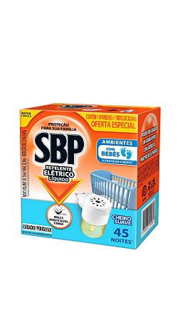 REPELENTE ELÉTRICO (aparelho + refil) - SBP - 1 unidade