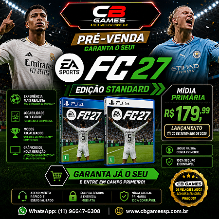 FC 27 - PS4/PS5 -MIDÍA DIGITAL