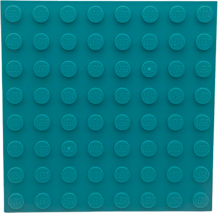 LEGO® Plate 8x8 - NOVO - Original - Dark Turquoise