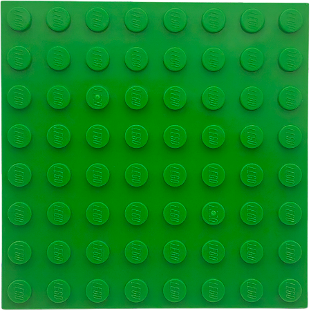 LEGO® Plate 8x8 - Bright Green - NOVO - Original
