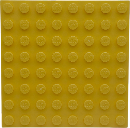LEGO® Plate 8x8 - Bright Light Yellow - NOVO - Original