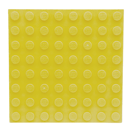 LEGO® Plate 8 x 8 - Bright Light Yellow - NOVO - Original - PB00010