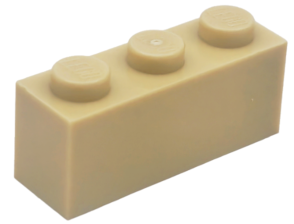 LEGO® Brick 1 x 3 - NOVO - Original - cod 3622 - TAN