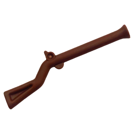 LEGO® Weapon Gun, Flintlock Musket - Reddish Brown - NOVO - Original - PB00037