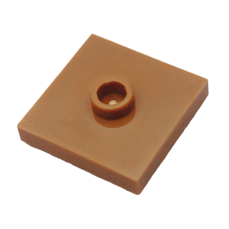 LEGO® Plate Modificada 2 x 2 - Medium Nougat - NOVO - Original - PB00057