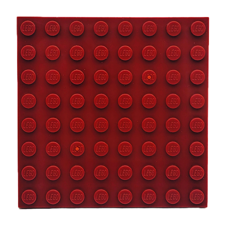 LEGO® Plate 8 x 8 - Dark Red - NOVO - Original - PB00063