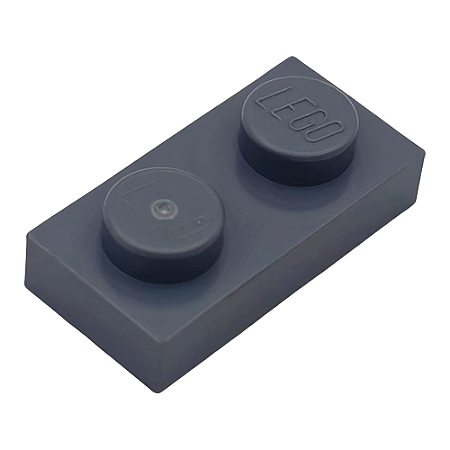 LEGO® Plate 1 x 2 Dark Bluish Gray NOVO Original | PB00068