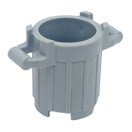 LEGO® Lixeira - Light Bluish Gray - NOVO - Original - PB00121