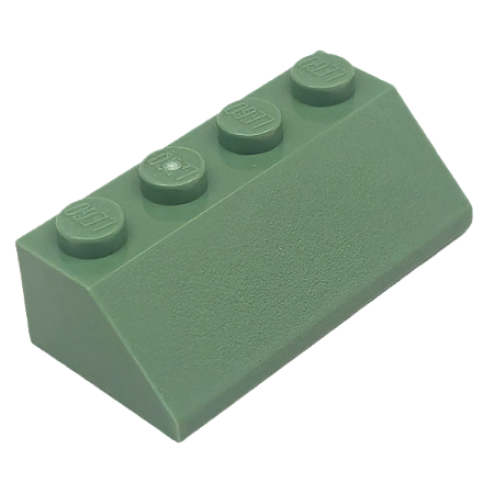 LEGO® Slope 45 2 x 4 - Sand Green - NOVO - Original - PB00147