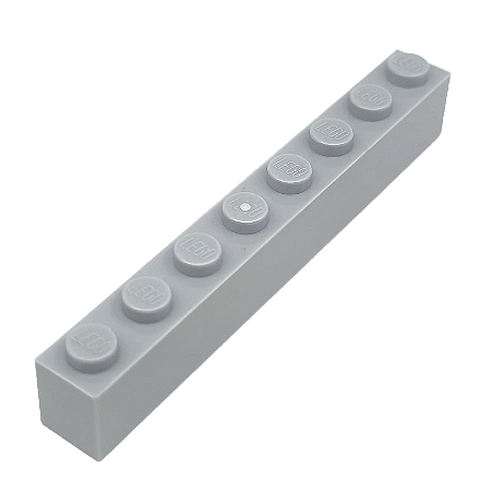 LEGO® Brick 1 x 8 - Light Bluish Gray - NOVA - Original - PB00165