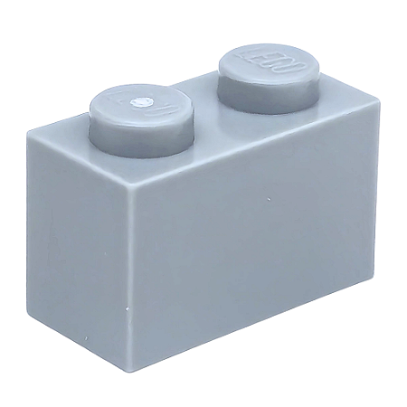 LEGO® Brick 1 x 2 Light Bluish Gray NOVO Original | PB00177