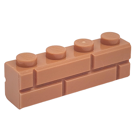 LEGO® Brick Masonry 1 x 4 Medium Nougat NOVO Original | PB00179