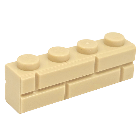 LEGO® Brick Masonry 1 x 4 Tan NOVO Original | PB00181