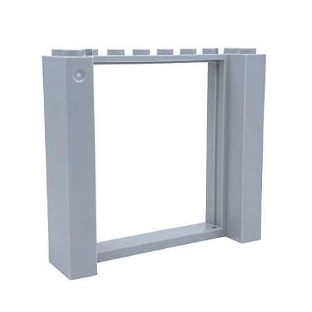 LEGO® Moldura Porta 2 x 8 x 6 Light Bluish Gray NOVO Original | PB00196