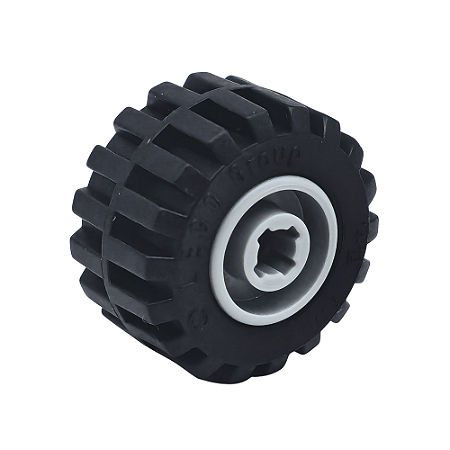 LEGO® Roda Completa Black Light Bluish Gray NOVO Original | PB00199