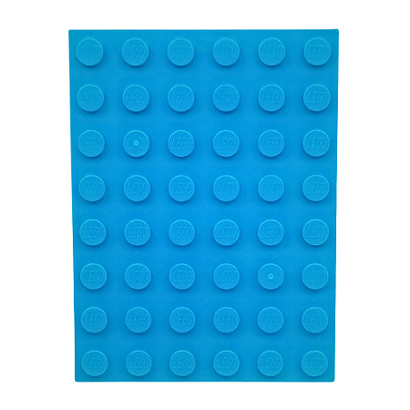 LEGO® Plate 6 x 8 Dark Azure NOVO Original | PB00205