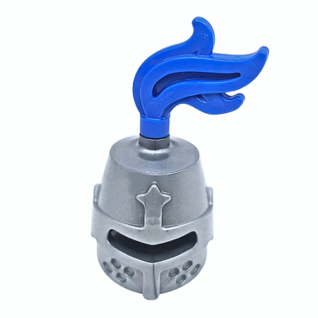 LEGO® Capacete Medieval Flat Silver Blue NOVO Original | PB00223