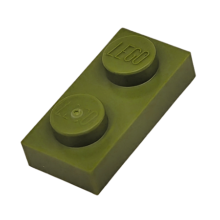 LEGO® Plate 1 x 2 Olive Green NOVO Original | PB00231