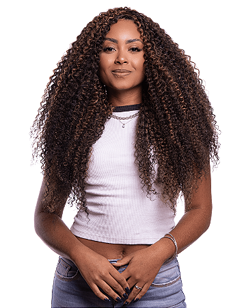 Cabelo Nambya Be You Cacheado 320g Fibra de Colágeno 75 cm