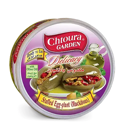 Berinjela Recheada com Nozes 350g Chtoura Garden