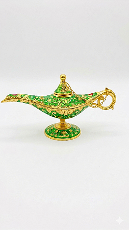 Lampada do Genio decorativa na cor Verde