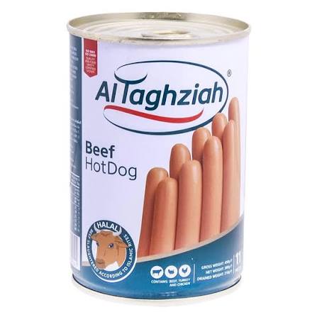 Salsicha Hot Dog de Carne Bovina Al Taghziah 380g