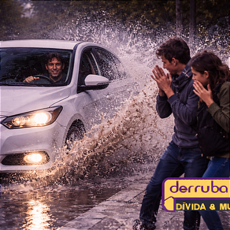 171 - Usar veículo para arremessar sobre os pedestres ou veículo água ou detritos