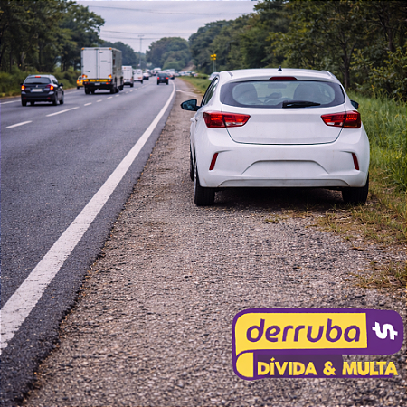 181 - Ⅶ – Estacionar o veículo nos acostamentos