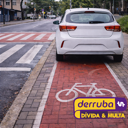 181 - Ⅷ – Estacionar o veículo no passeio, faixa de pedestre, ciclovia ou ciclofaixa,