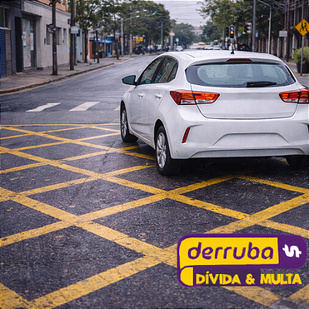 181 - ⅩⅡ – Estacionar o veículo em área de cruzamento de vias