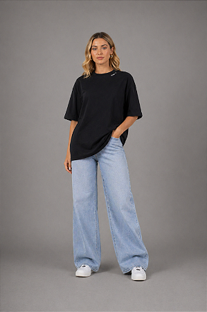 Camisa Oversized Feminina- Preto