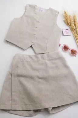 Conjunto Alfaiataria em Linho AREIA