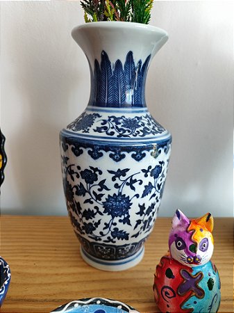 Vaso porcelana chinesa - 25cm