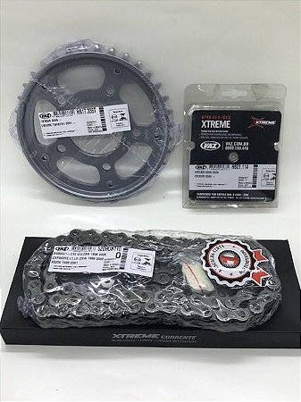 Kit Relação Transmissão Vaz Xtreme Honda Cb 300r Com Retentor 520h Aço 1045 (Todos Os Anos)