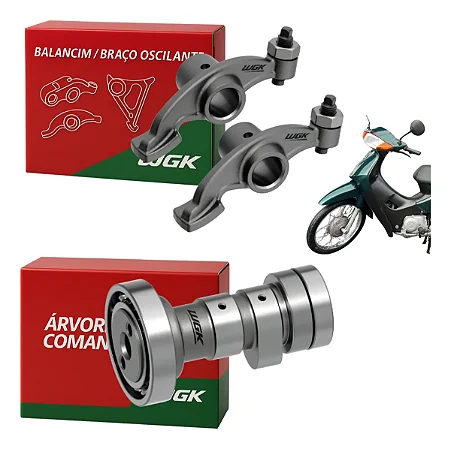 Comando De Válvulas + Par Balancim Honda Biz 100 Ate 08 Wgk