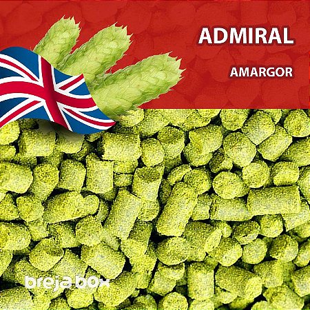 Lúpulo Admiral 50g em pellet - Breja Box