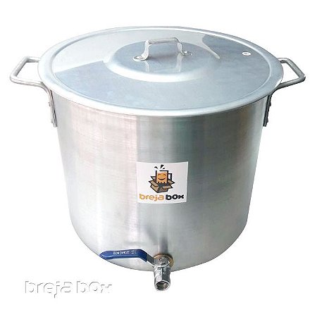 Panela Cervejeira 32 litros para mostura / fervura - Breja Box - Breja Box  - tudo para fazer cerveja caseira: maltes, lúpulos, fermentos e equipamentos