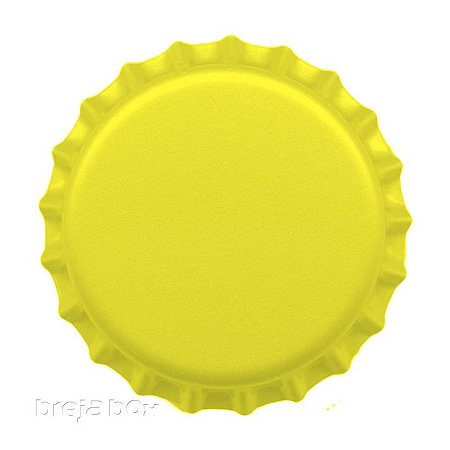Tampinha de garrafa Amarela - 100 unidades |PRY OFF - Breja Box