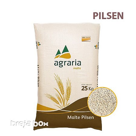 Saca de Malte Pilsen Agrária 25kg| 4 EBC - Breja Box