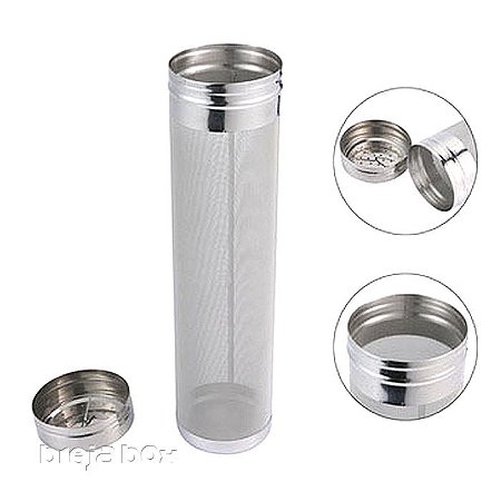 Cilindro Inox para Dry Hopping 7x30-Breja Box