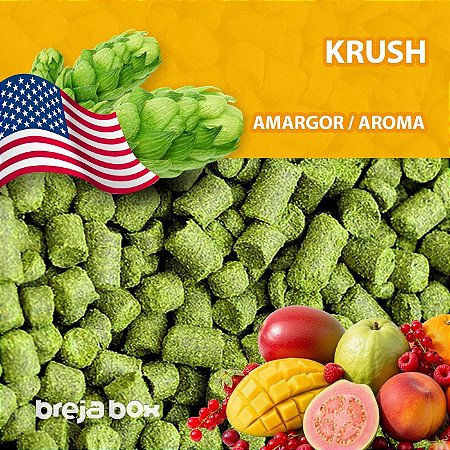 Lúpulo Krush HBC 586 - 50g em pellet