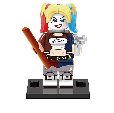 Boneco Arlequina Lego Compatível (Harley Quinn) - Dc Comics