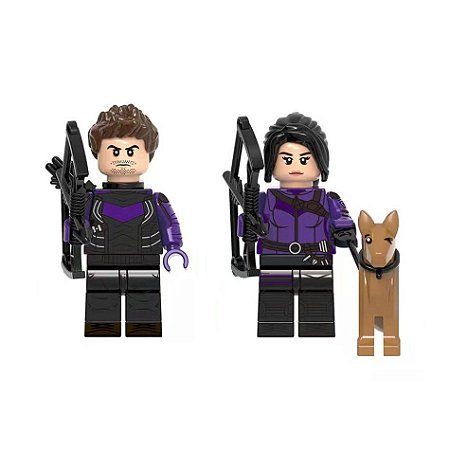 Kit Gavião Arqueiro e Kate Bishop Lego Compatível - Marvel