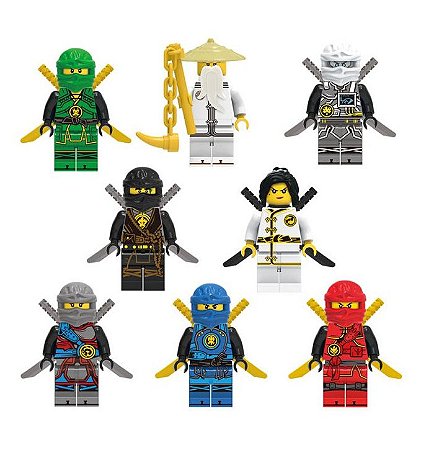 Kit Ninjago Lego Compatível c/ 8