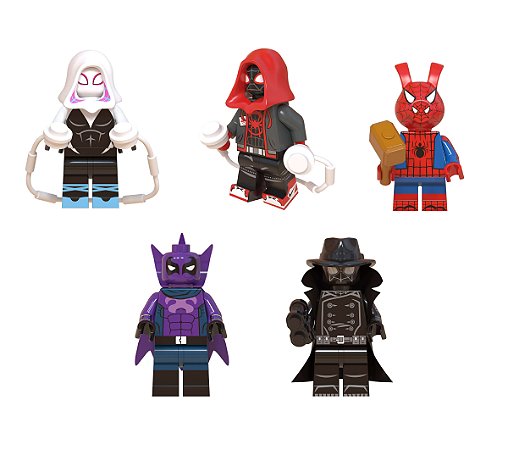 Kit Homem-aranha: No Aranhaverso LEGO compatível (com 6)